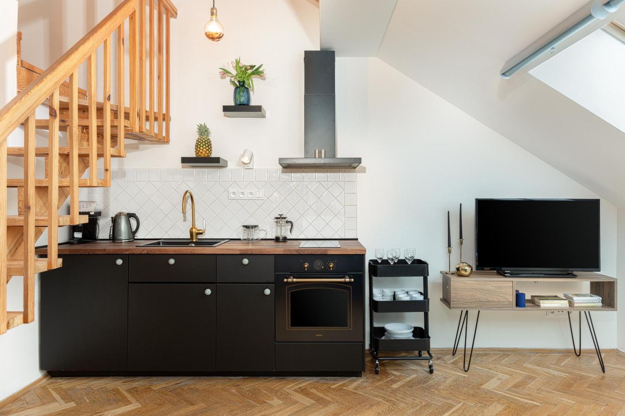 Utulny Apartman Blizko Centra Prahy Appartement Praag Buitenkant foto